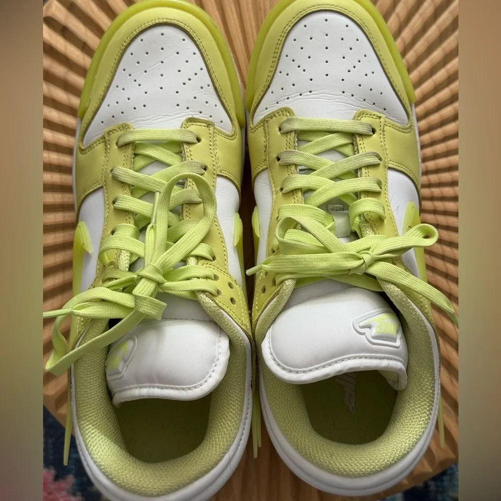 Nike Women's Dunk Low Twist Shoes - Light Lemon Twist size 11 Fun